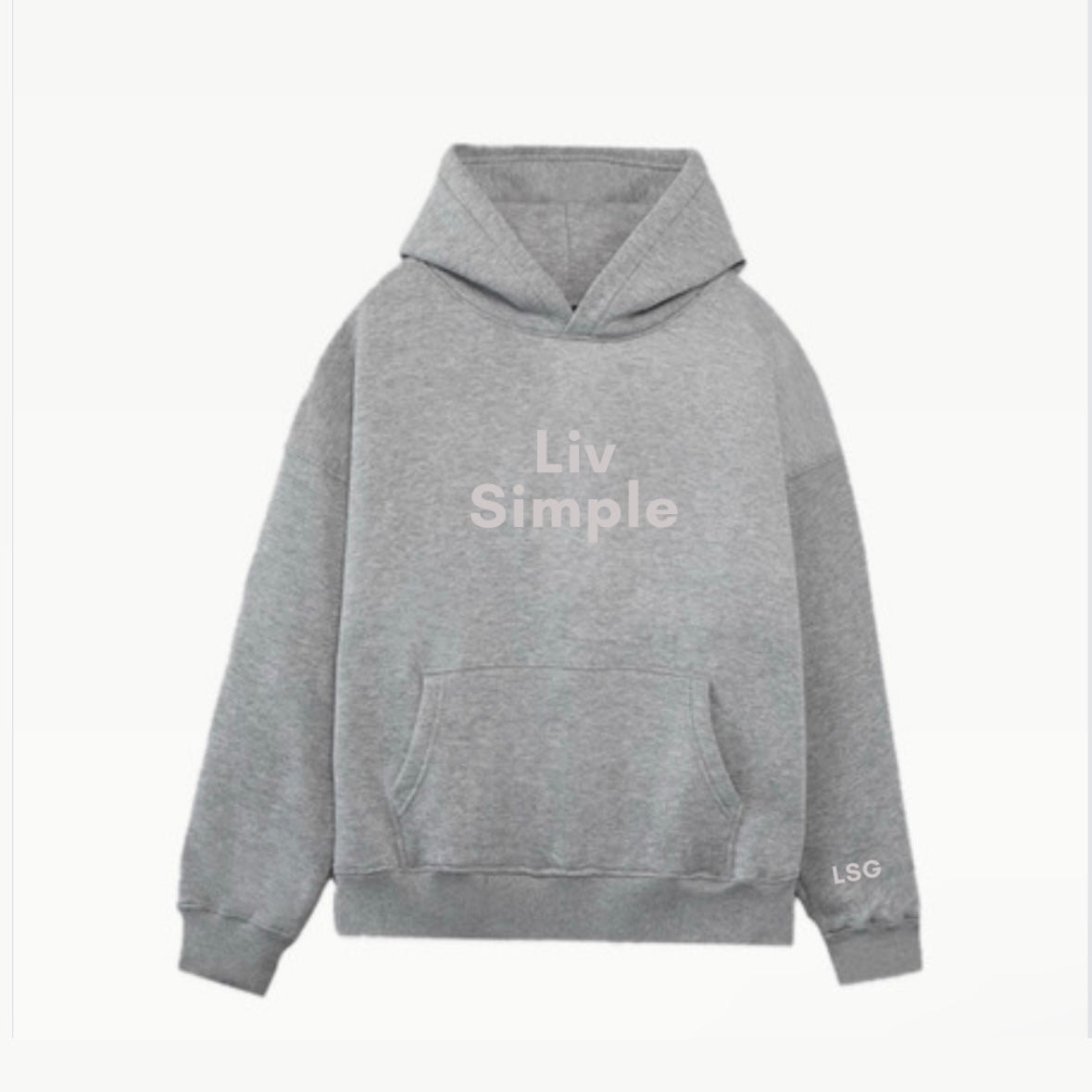 Gray Liv Simple hoodie