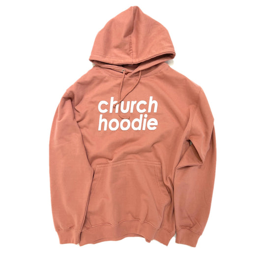 Church Hoodie Dusty Pink